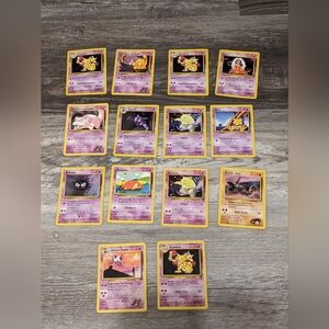 Pokemon Trading Cards: Lot Of 14
